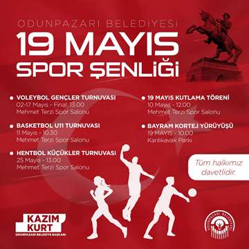 Odunpazarı Belediyesi'nden 19 Mayıs Spor Şenliği