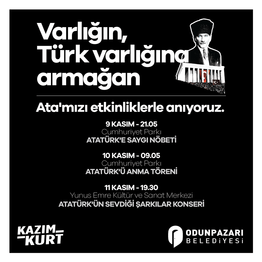 10 KASIM ATATÜRK'Ü ANMA PROGRAMLARI