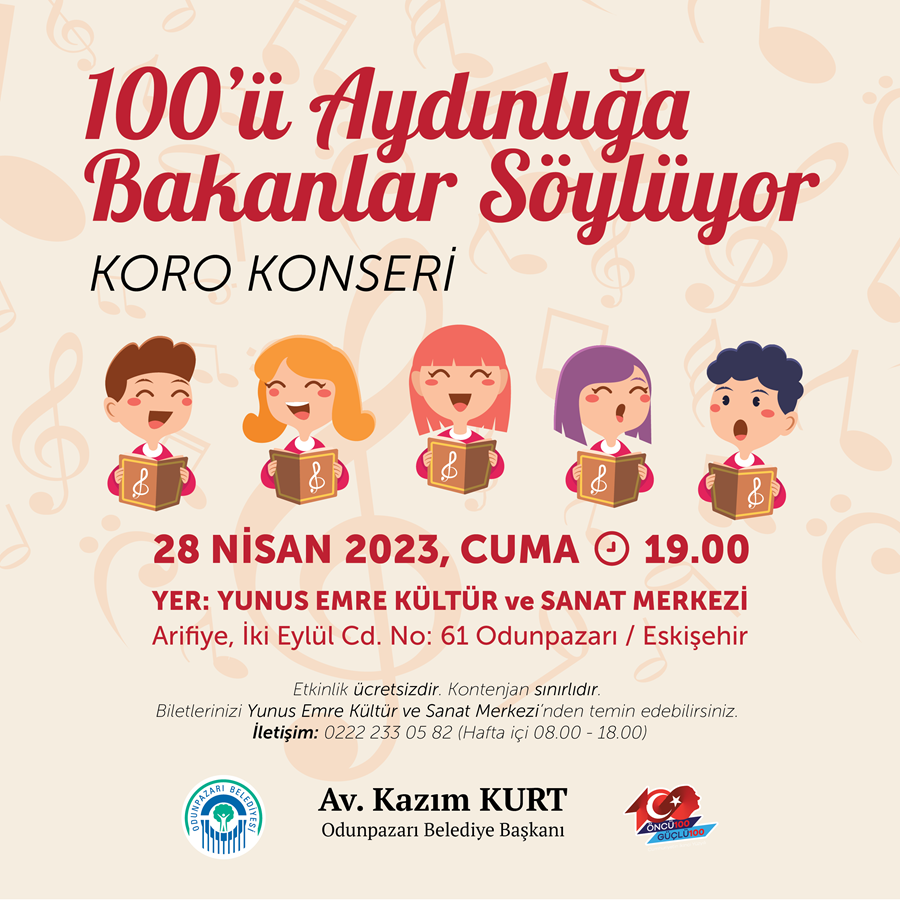 100'Ü AYDINLIĞA BAKANLAR SÖYLÜYOR