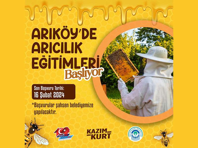 Arıköy Arıcılık Eğitimi başvuruları 16 Şubat’a kadar uzatıldı