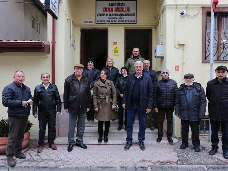 Başkan Kurt Eskişehir Karaçay Balkar Derneği’ni ziyaret etti