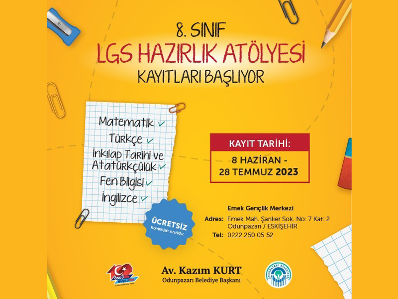 Başkan Kurt’tan Emek Mahallesinde ücretsiz LGS Atölyesi