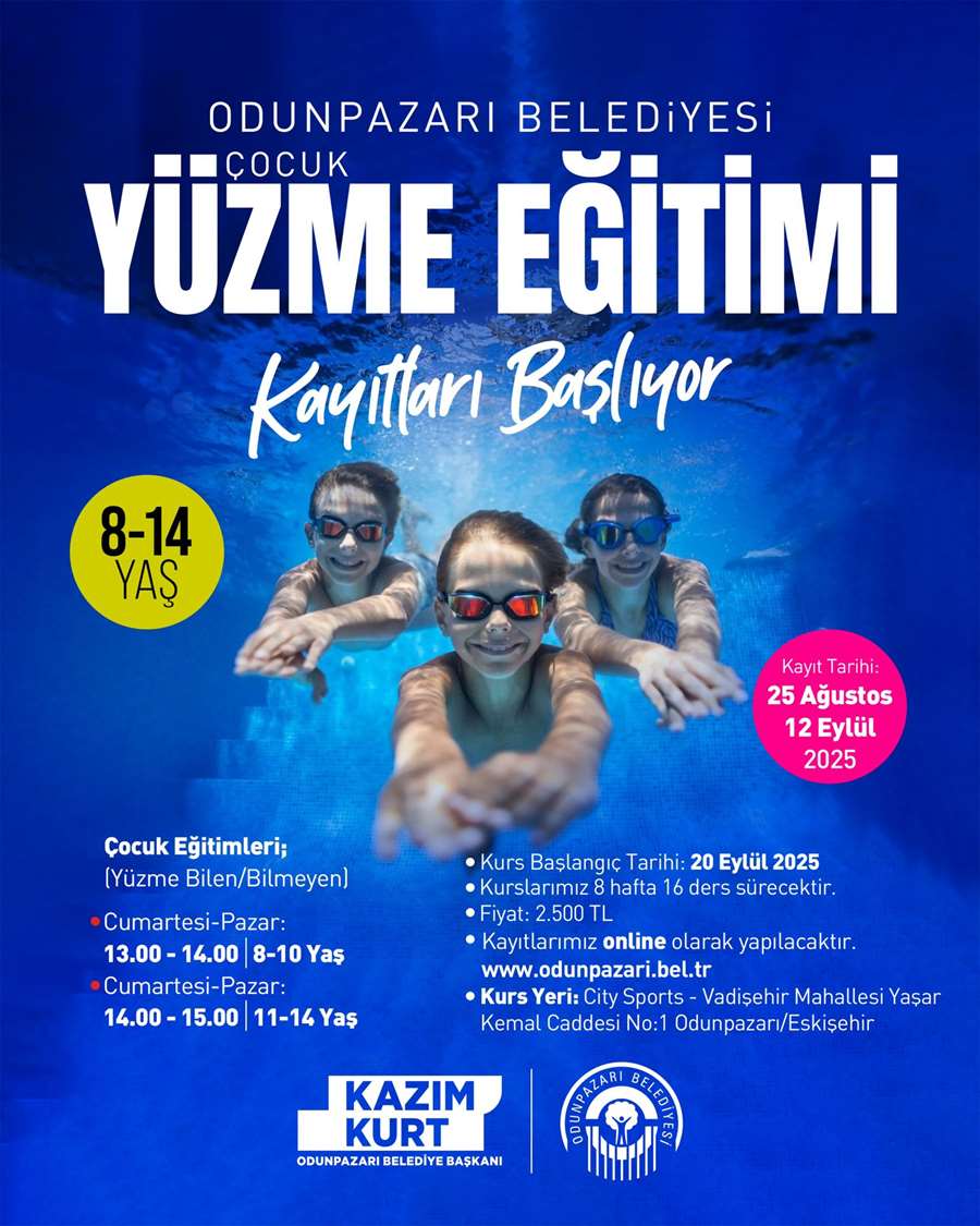 Çocuk Yüzme Eğitimi Ön Kayıtları Başladı