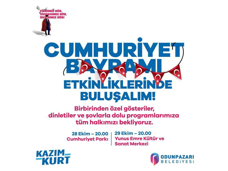 Cumhuriyet Bayramı Odunpazarı’nda coşku ile kutlanacak