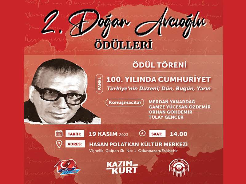 Doğan Avcıoğlu Ödülleri Pazar günü verilecek