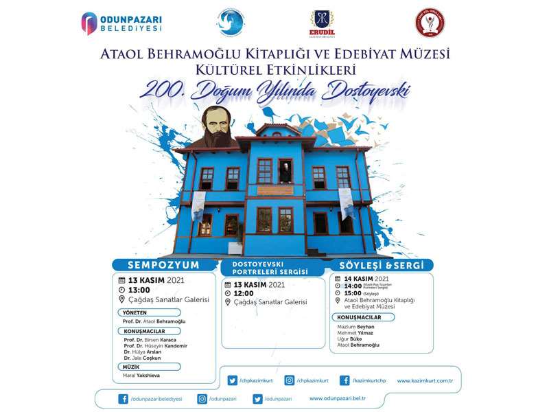 Dostoyevski’nin 200. doğum yılı Odunpazarı’nda kutlanacak