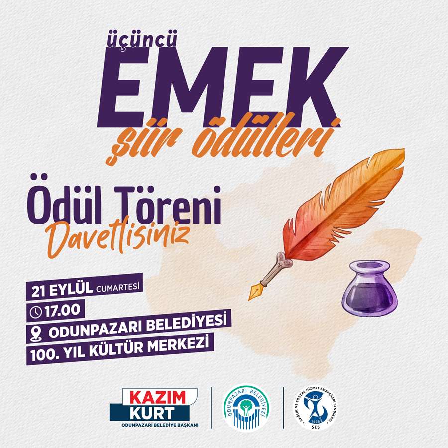 Emek Şiir Ödülü ödül töreni Cumartesi günü 100. Yıl Kültür Merkezi’nde yapılacak