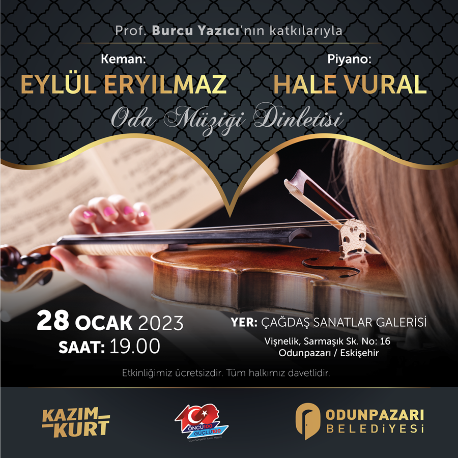 EYLÜL ERYILMAZ ve HALE VURAL ODA MÜZİĞİ KONSERİ