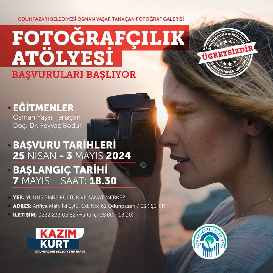 Fotoğrafçılık Atölyesi için son tarih 3 Mayıs