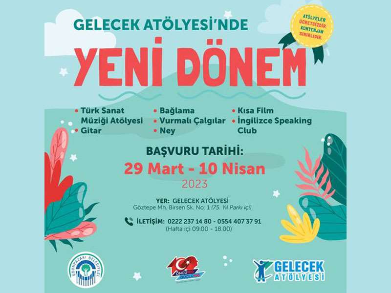 Gelecek Atölyesi’nde kayıtlar başlıyor