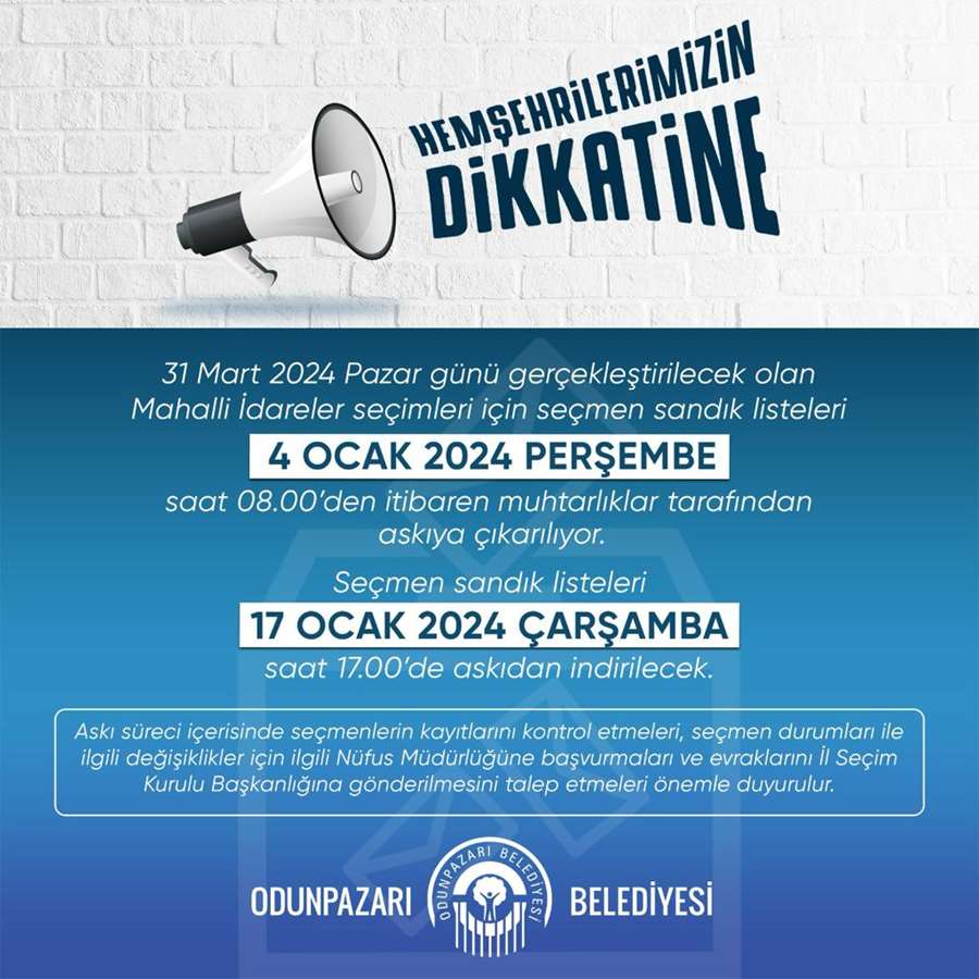 Hemşehrilerimizin Dikkatine...