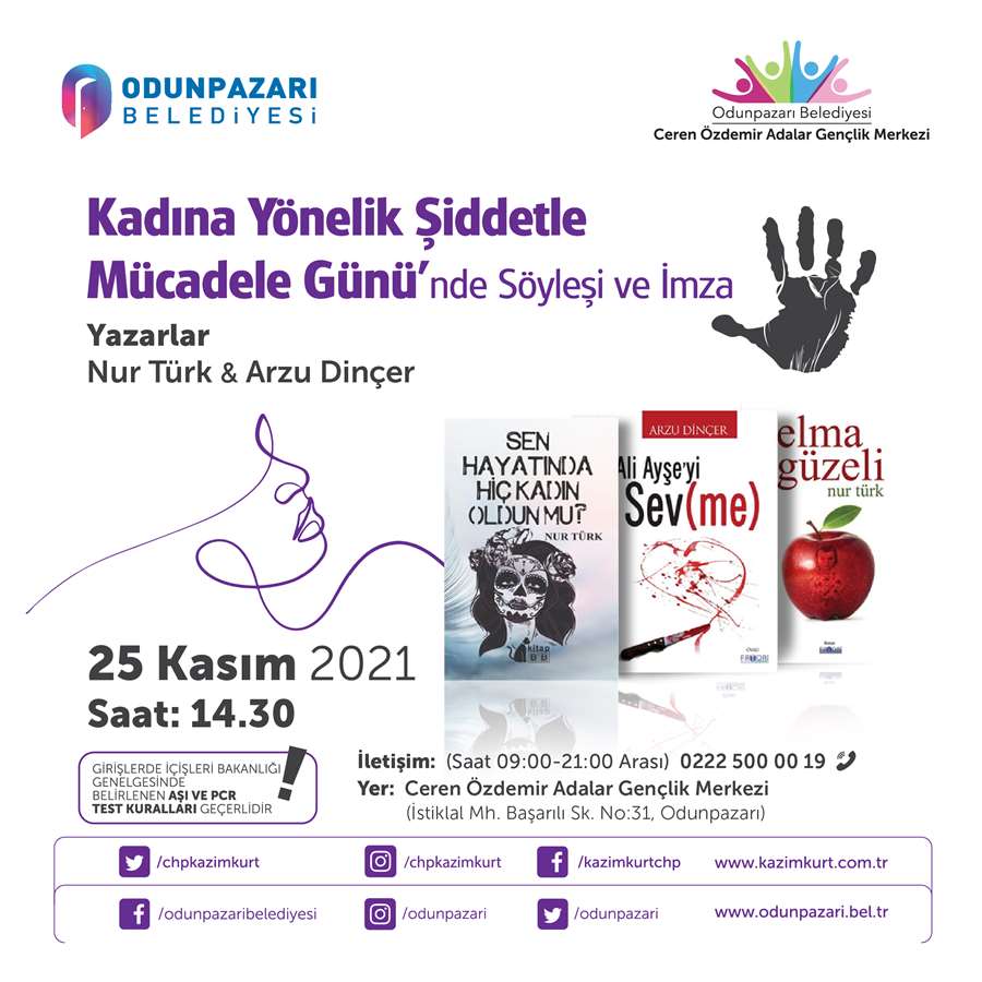 Kadına Yönelik Şiddetle Mücadele Günü'nde Söyleşi ve İmza