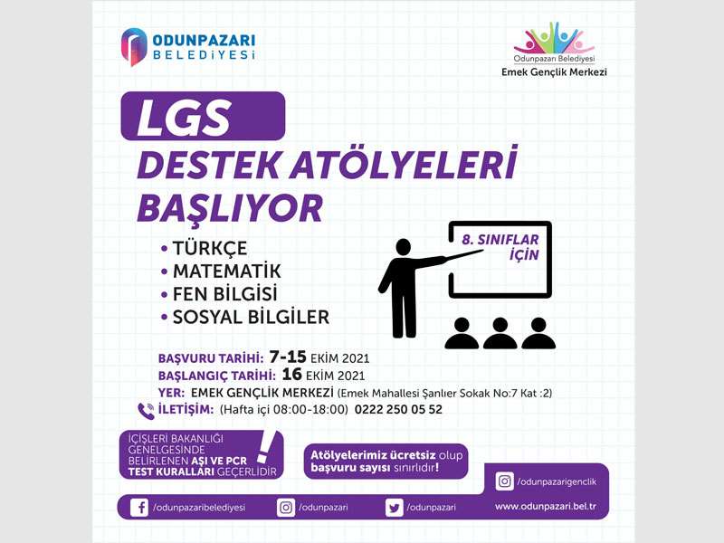 LGS Destek Atölyeleri başlıyor