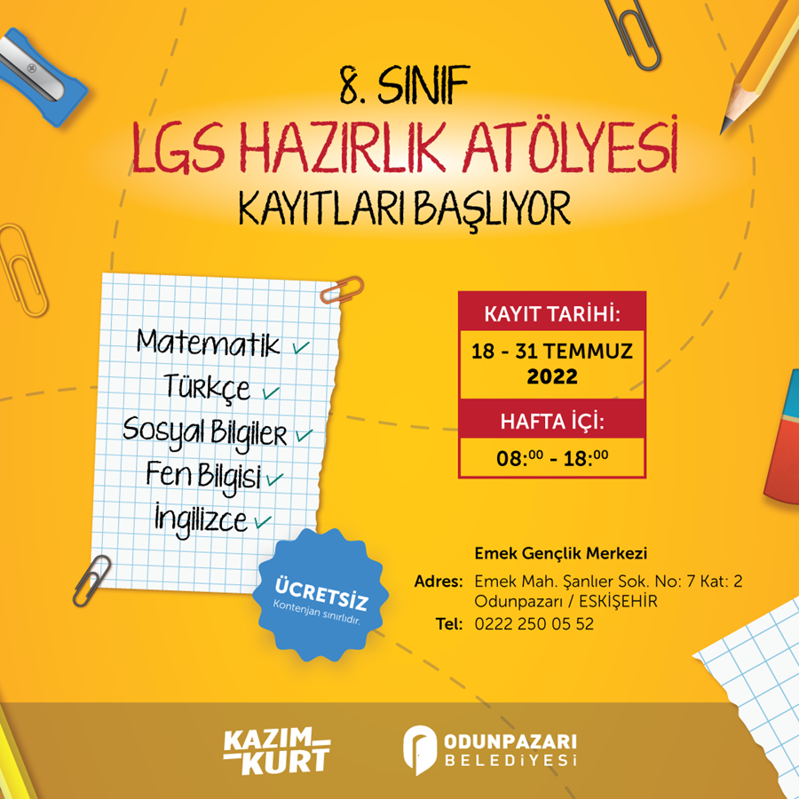 LGS HAZIRLIK ATÖLYESİ KAYITLARI BAŞLIYOR