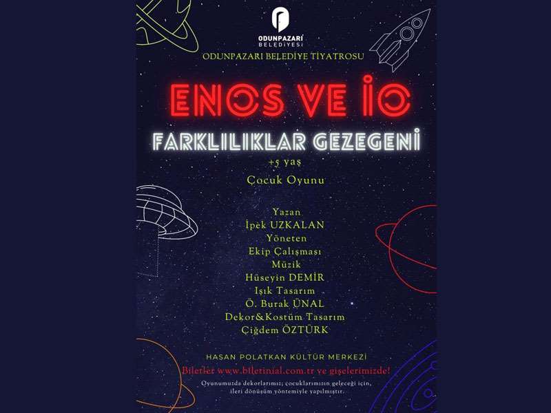 Odunpazarı Belediye Tiyatrosu’ndan yeni çocuk oyunu: “Enos ve İo – Farklılıklar Gezegeni”