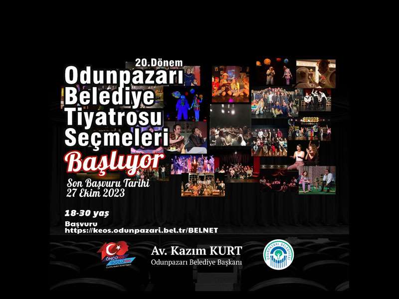 Odunpazarı Belediye Tiyatrosu Seçmeleri için ön kayıtlar 27 Ekim’de sona erecek