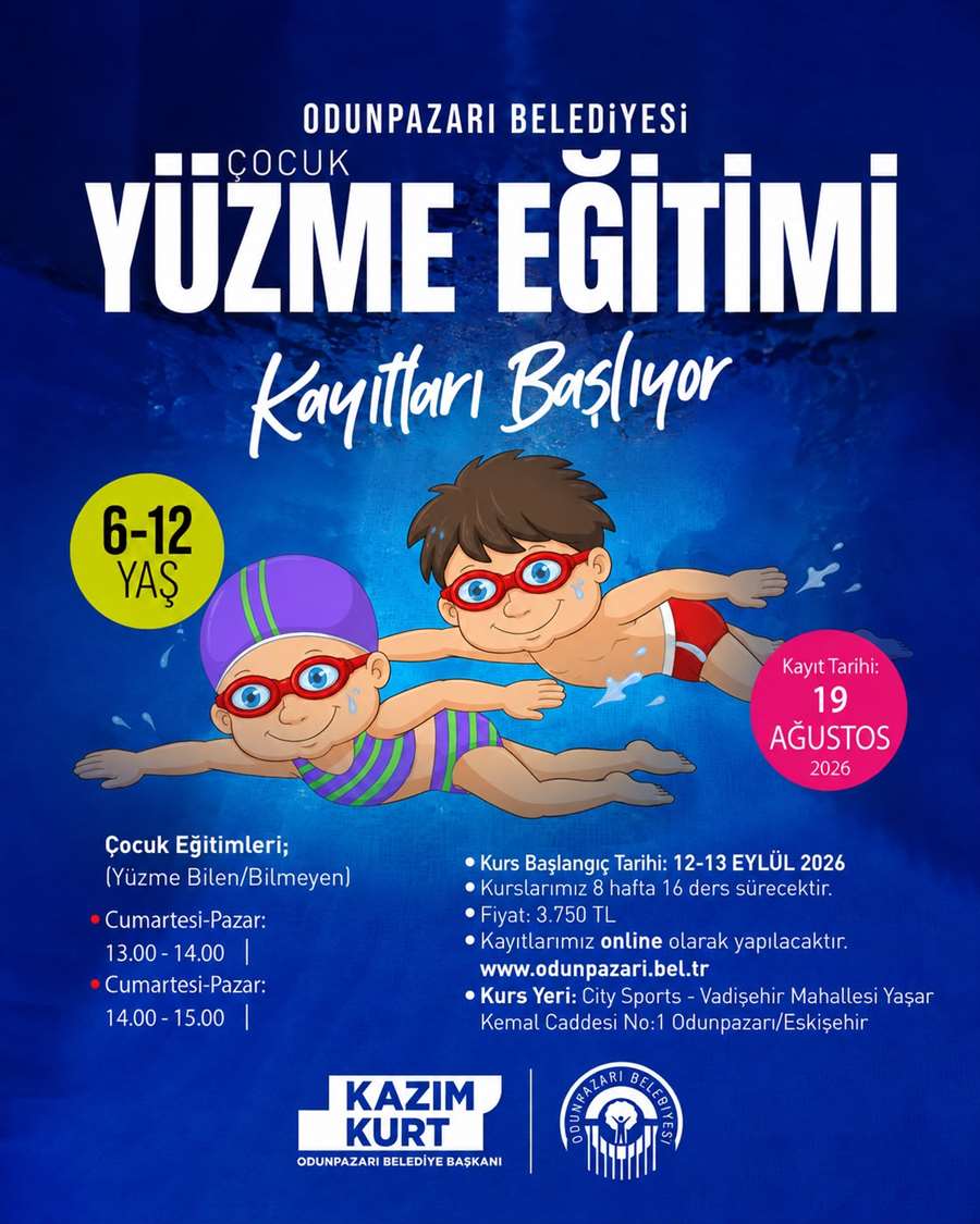 Odunpazarı Belediyesi Çocuk Yüzme Eğitimi
