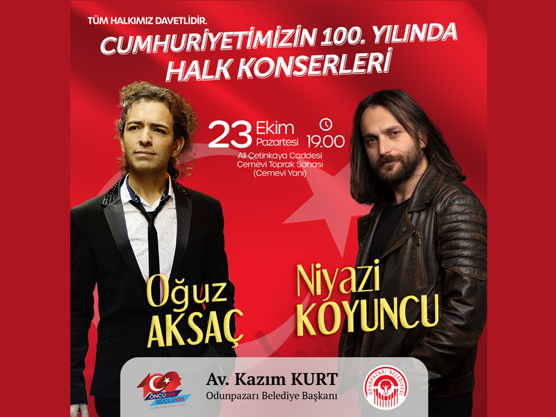 Odunpazarı Belediyesi Cumhuriyet’in 100. Yılını halk konserleri ile kutlayacak