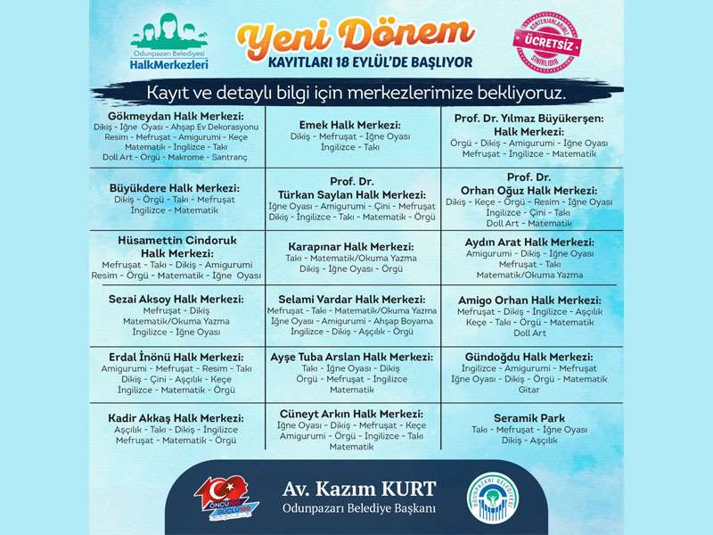 Odunpazarı Belediyesi’nde atölye kayıtları başladı