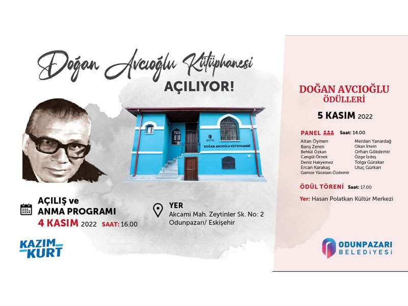 Odunpazarı Belediyesi tarihi bir binayı restore edip Doğan Avcıoğlu Kütüphanesi’ne dönüştürdü