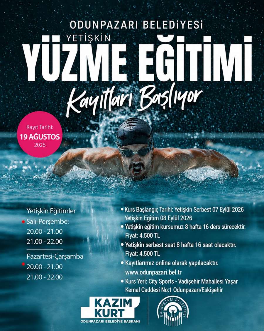Odunpazarı Belediyesi Yetişkin Yüzme Eğitimi