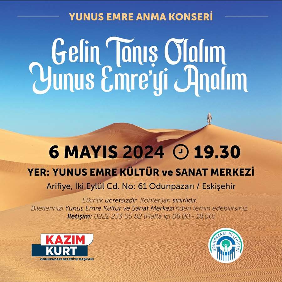 Odunpazarı Belediyesi Yunus Emre’yi anacak