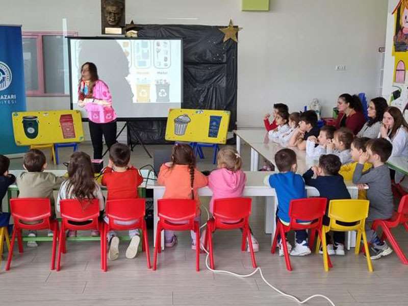 Odunpazarı kreşlerinde çocuklara sıfır atık ve geri dönüşüm anlatıldı