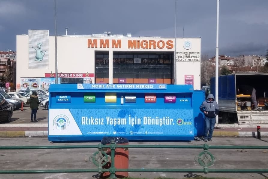 Odunpazarı’nda 3 noktaya mobil atık getirme merkezi 