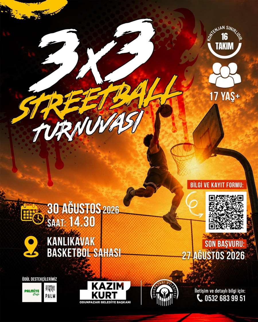 Odunpazarı’nda 30 Ağustos’a özel 3X3 Streetball heyecanı