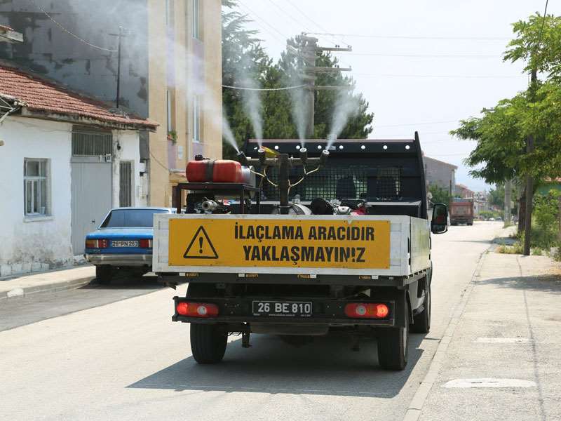 Odunpazarı’nda ilaçlama çalışmaları devam ediyor
