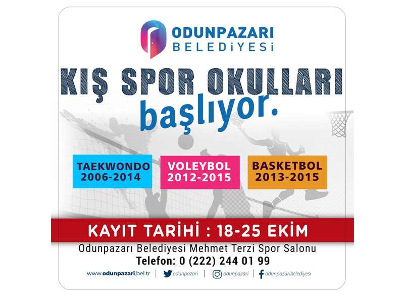 Odunpazarı’nda Kış Spor Okulları Başlıyor