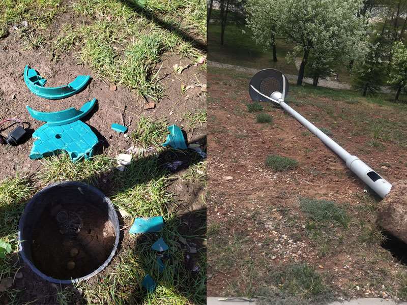 Şehir vandalları iş başında