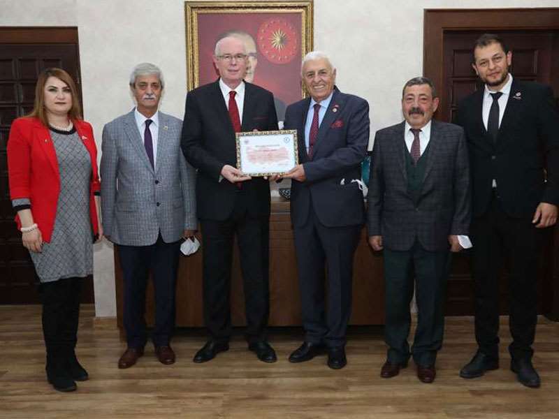 Türkiye Muhtarlar Federasyonu Genel Başkanı Başkan Kurt’u ziyaret etti