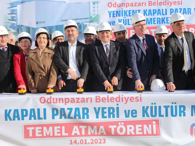 Yenikent Kapalı Pazar Yeri ve Kültür Merkezi’ne görkemli temel atma töreni