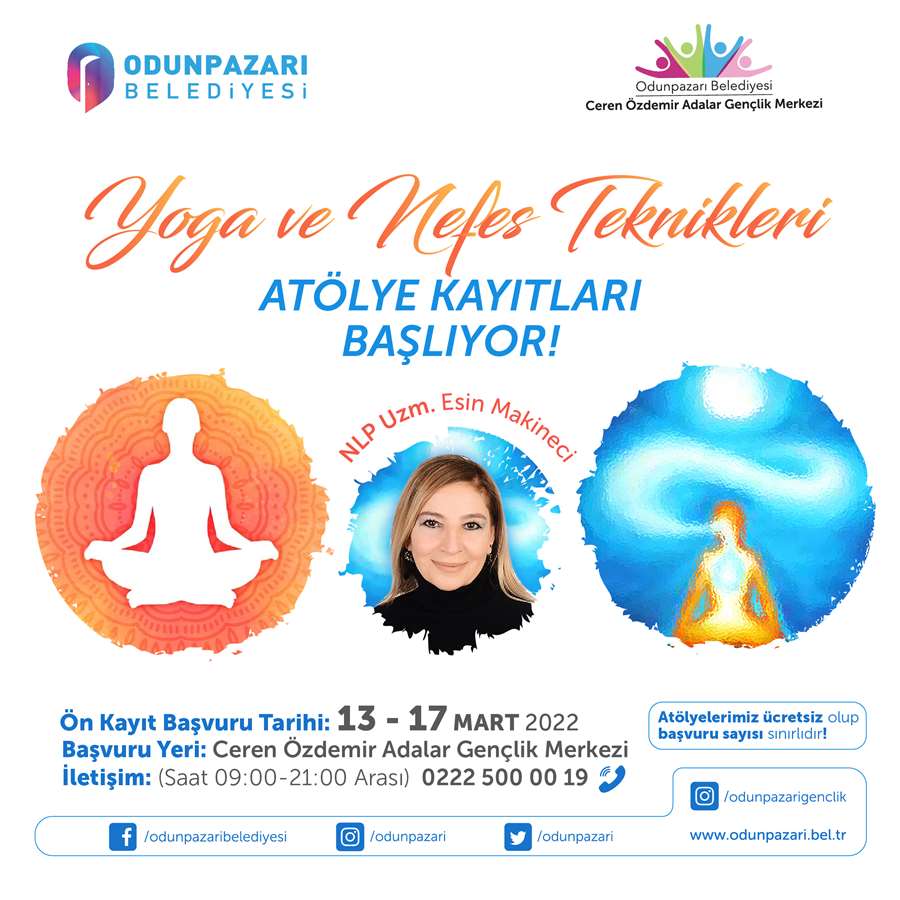 Yoga ve Nefes Teknikleri - Atölye Kayıtları Başlıyor