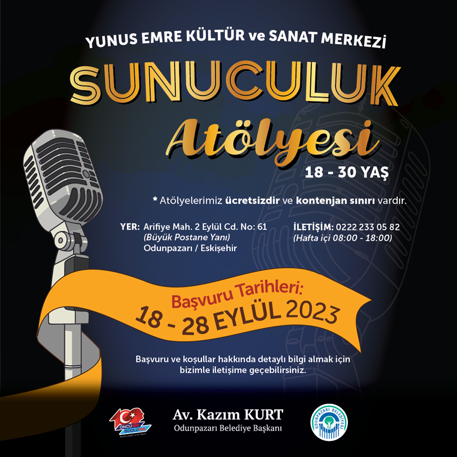 YUNUS EMRE KÜLTÜR ve SANAT MERKEZİ SUNUCULUK ATÖLYESİ