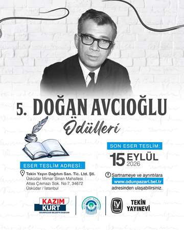 5. Doğan Avcıoğlu Ödülleri için başvurular başladı