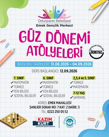 Emek Gençlik Merkezi’nde güz dönemi atölyeleri başlıyor