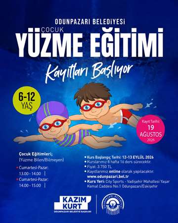 Odunpazarı Belediyesi Çocuk Yüzme Eğitimi