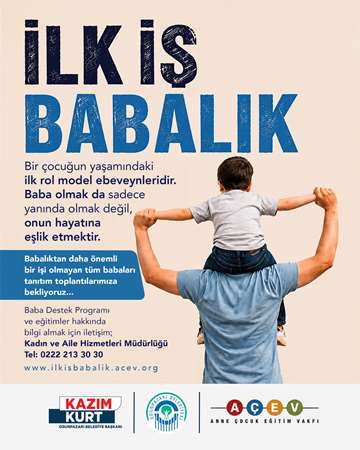 Odunpazarı Belediyesi’nden babalara yönelik destek programı
