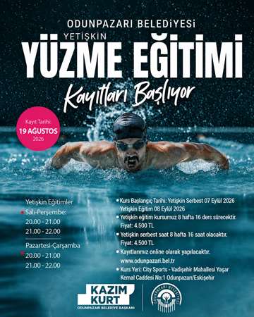 Odunpazarı Belediyesi Yetişkin Yüzme Eğitimi